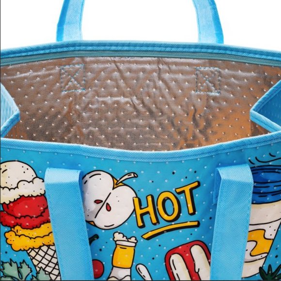 Reusable Insulated Grocery Bag with Zipper - Picture 2 of 5